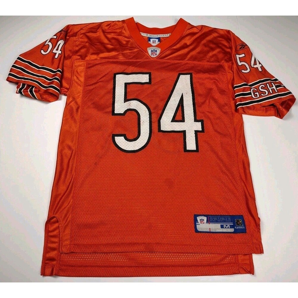 Chicago Bears Jersey Mens M Reebok NFL Football Brian Urlacher #54 Vintage Y2K